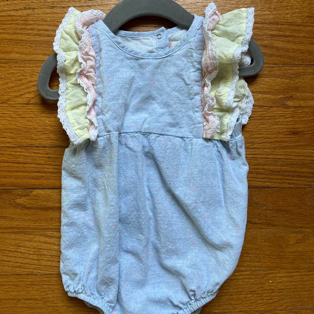 Egg New York Blue Splatter Romper